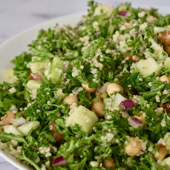 Parsley Quinoa Chickpea Salad - Recipe photo by thisdelicioushouse