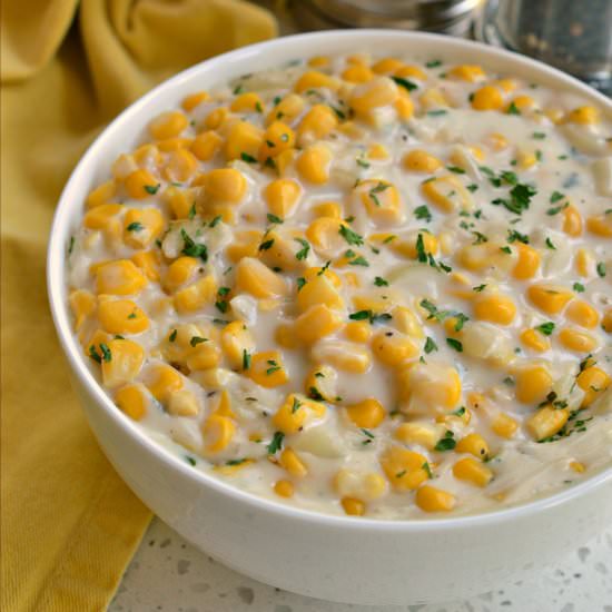 Creamed Corn - Recipe photo by Small Town Woman