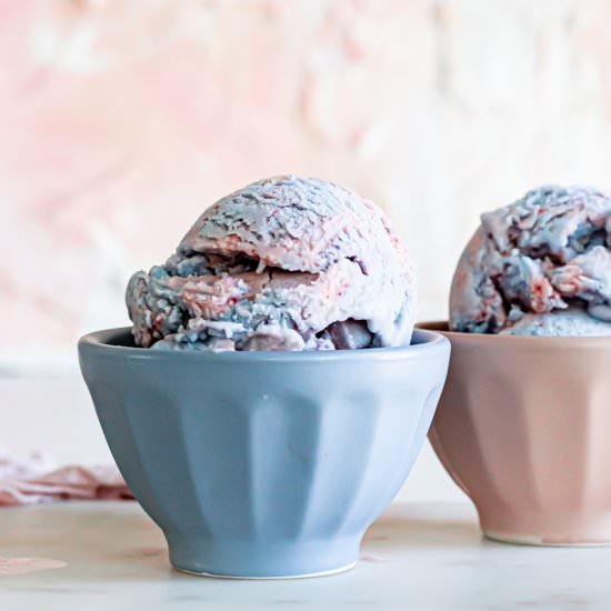 Vegan Cotton Candy Ice Cream - Recipe photo by Healthy Little Vittles