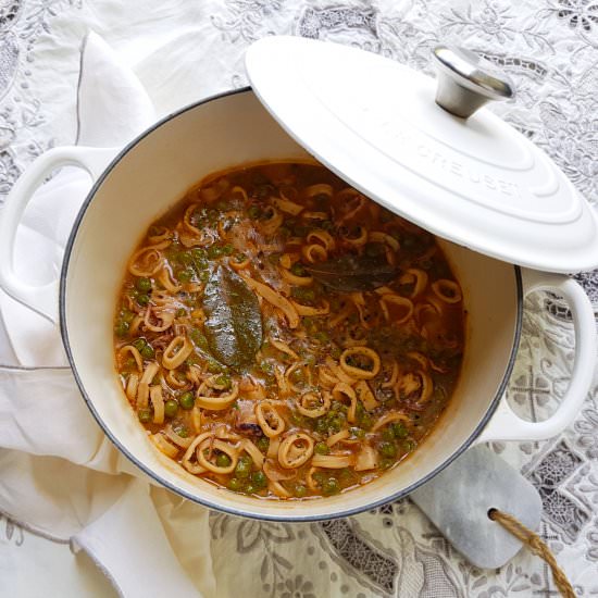 Squids with rice - Recipe photo by el mon de juju