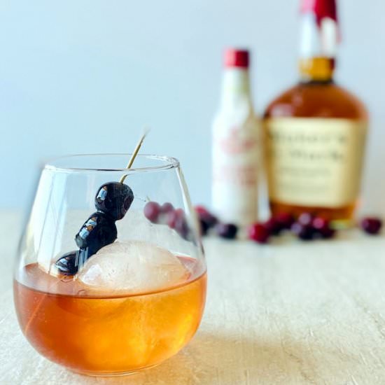 Cherry Manhattan - Recipe photo by AubreysKitchen