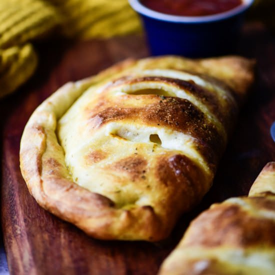 Turkey Pepperoni Calzone - Recipe photo by dudethatcookz