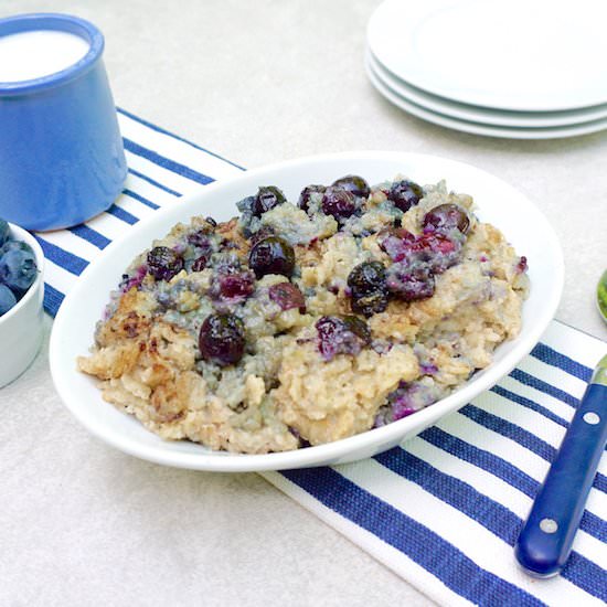 Blueberry Baked Oatmeal - Recipe photo by anothertablespoon