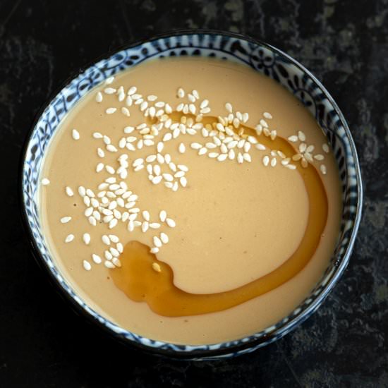 Goma Dare – Japanese Sesame Sauce - Recipe photo by Wandercooks