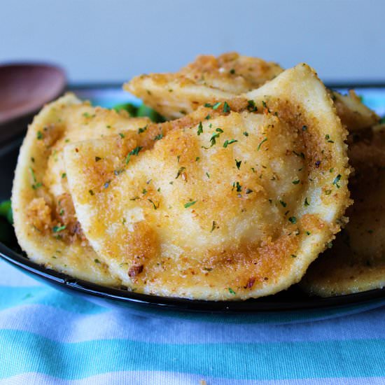 Buttery Breaded Pierogies - Recipe photo by eyesclosedcooking