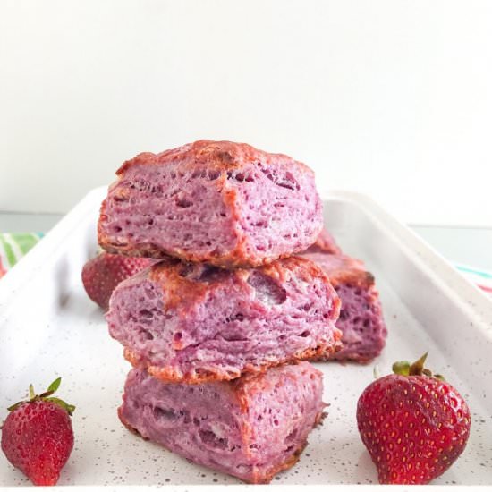 Purple Sweet Potato Biscuits - Recipe photo by amysdeliciousmess