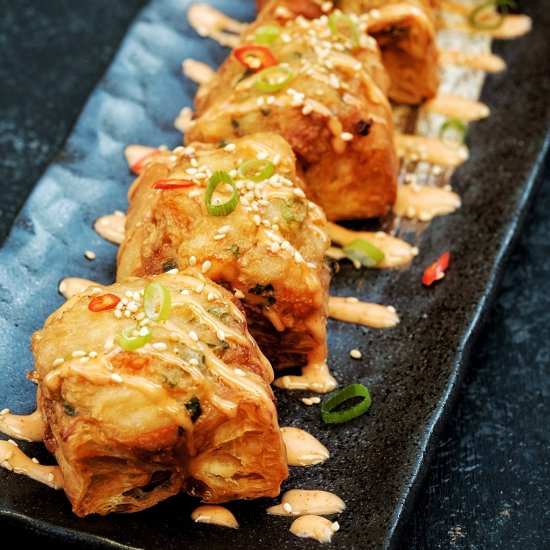Prawn Stuffed Chinese Donut - Recipe photo by gourmetconviction
