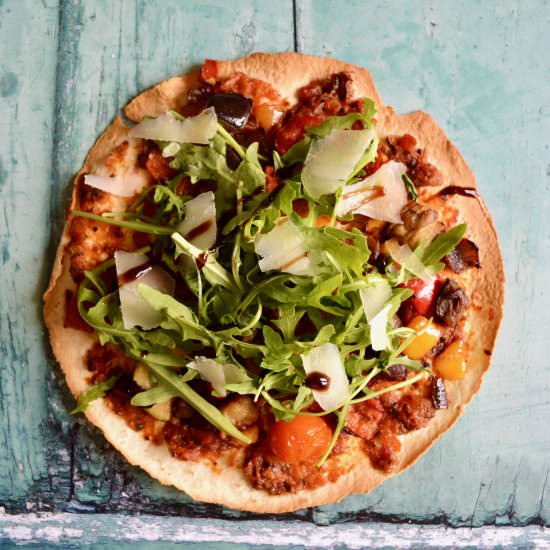 Vegetable Tostada - Recipe photo by Fiona Kennedy