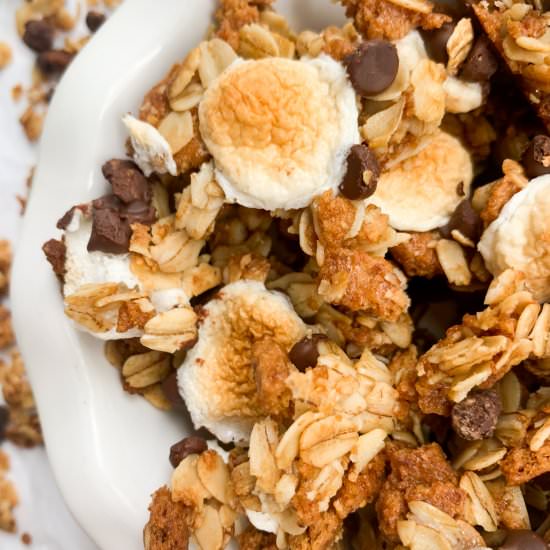S'mores Granola - Recipe photo by Wellness by Kay