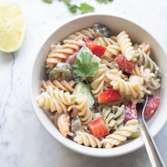 Pasta salad with Cottage Cheese - Recipe photo by Fatrainbow