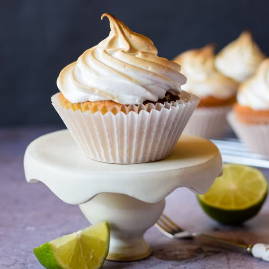 Lime Meringue Cupcakes - Recipe photo by Recipe Crumbs