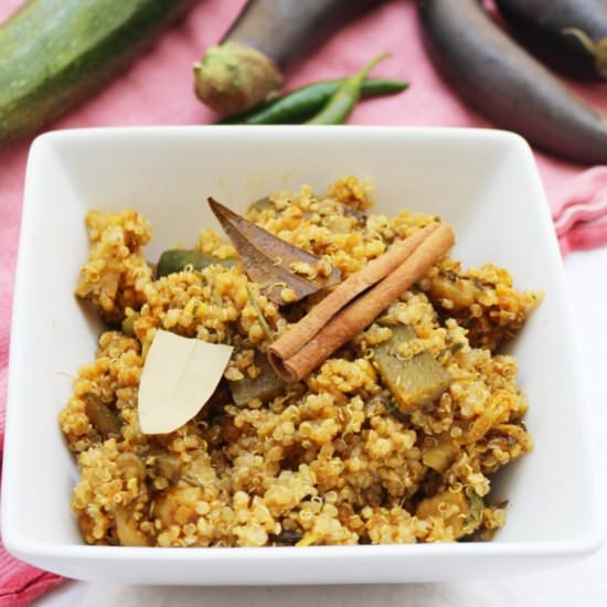 Vegetarian Quinoa Biryani - Recipe photo by Warrior In The Kitchen