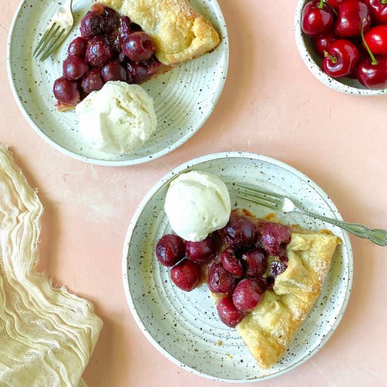 Fresh Cherry Galette - Recipe photo by marilenaskitchen