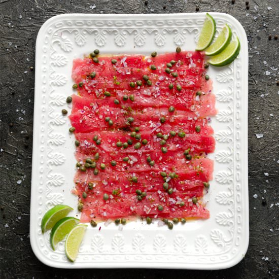 Tuna Carpaccio - Recipe photo by In Search Of Yummy-ness