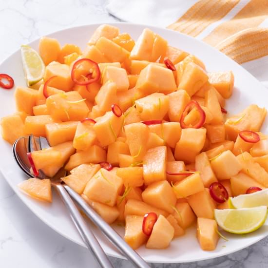 Melon and Chile Salad with Lime - Recipe photo by jillshough