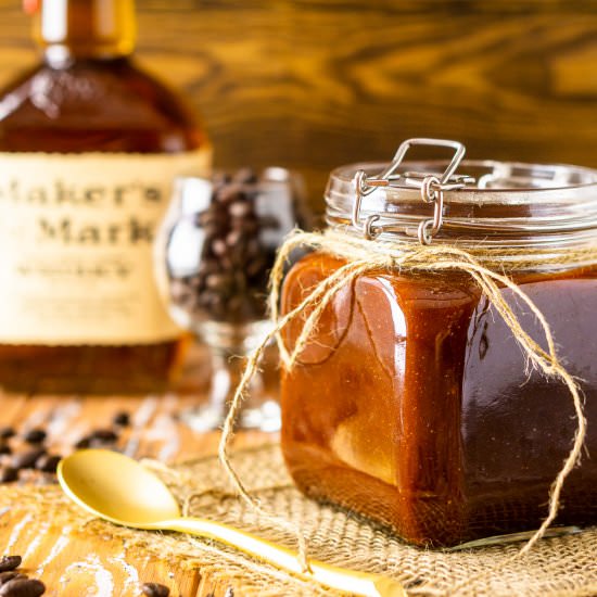 Coffee-Bourbon BBQ Sauce - Recipe photo by Burrata and Bubbles