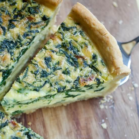 Deep Dish Spinach Quiche - Recipe photo by lanebakery
