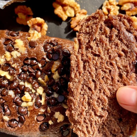 Eggless chocolate banana bread - Recipe photo by shellyfoodspot