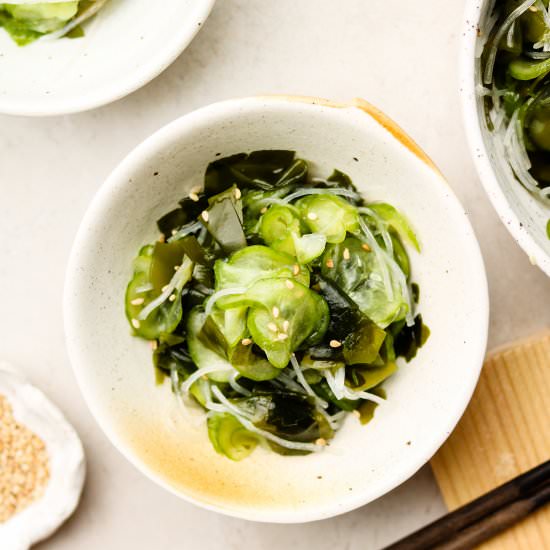 sunomono (japanese cucumber salad) - Recipe photo by okonomi kitchen