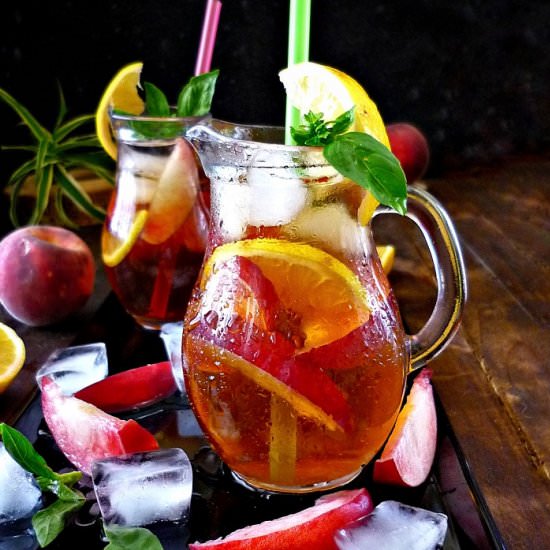 Easy Peach Iced Tea - Recipe photo by MyHomeDiaryinTurkey