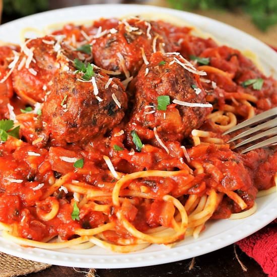 Classic Spaghetti & Meatballs - Recipe photo by thekitchenismyplayground