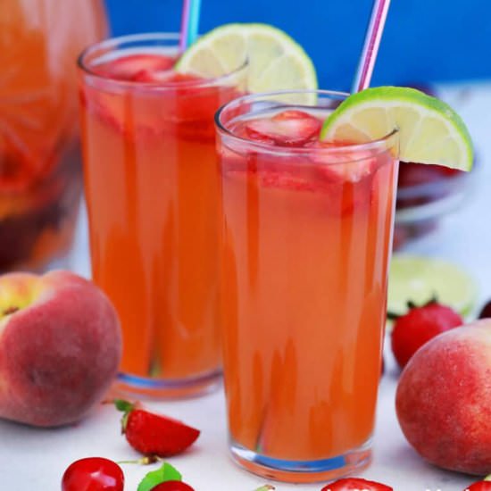 Best Peach Sangria - Recipe photo by peasandpeonies