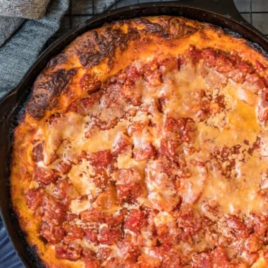 chicago deep dish pizza! - Recipe photo by the cookie rookie