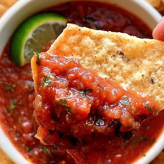 Restaurant Style Salsa - Recipe photo by agoudalife