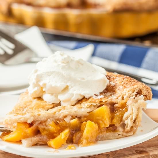 Peach Pie - Recipe photo by chewoutloud