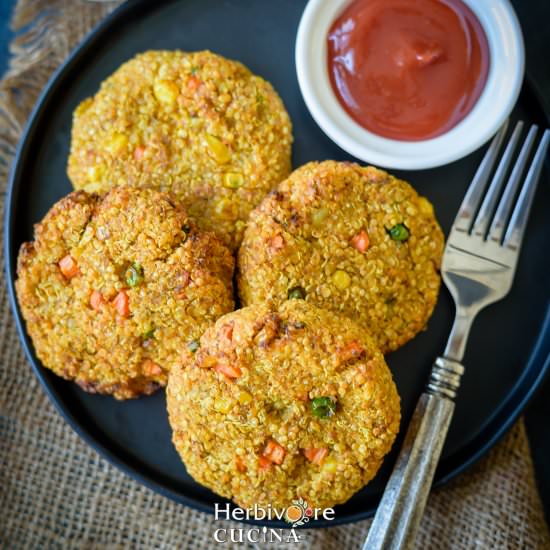 Vegan Quinoa Patty - Recipe photo by Herbivore Cucina