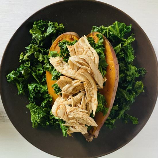 shredded chicken in sweet potatoes - Recipe photo by strawberry and cream