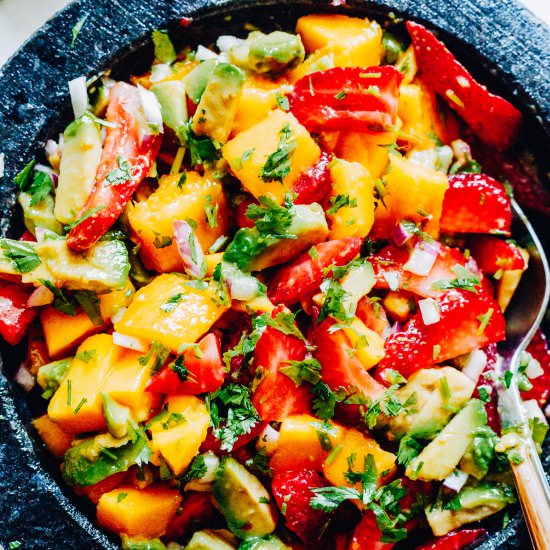 Mango Avocado Salsa - Recipe photo by MunchkinTime
