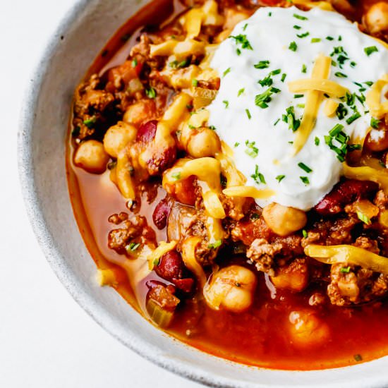 Chili Instant Pot Recipe - Recipe photo by MunchkinTime