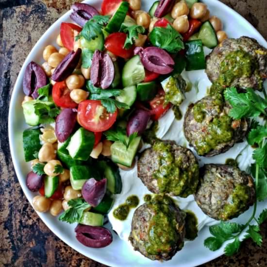 Beef Meatballs With Zhoug & Squash - Recipe photo by mangotomato