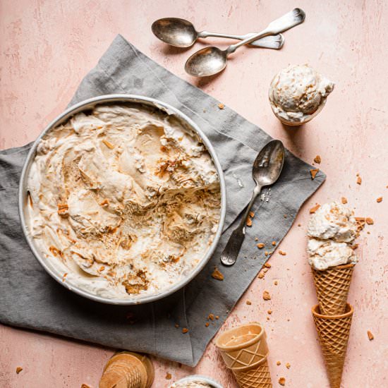 Banana Cookie-Butter Ice cream - Recipe photo by OneSarcasticBaker