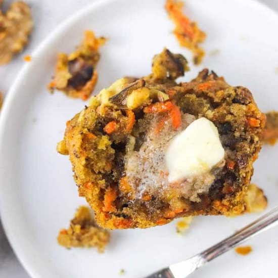 Soft & Fluffy Banana Carrot Muffins - Recipe photo by Colleen Christensen