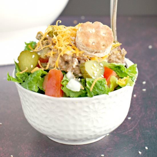 Big Mac Salad - Recipe photo by Food Meanderings
