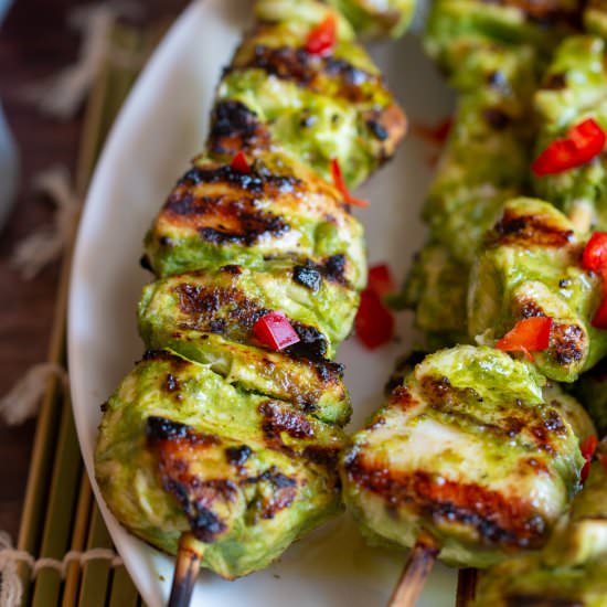 Green Chicken Kabab - Recipe photo by Healthy World Cuisine