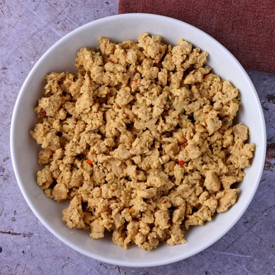 Make perfect tempeh crumbles - Recipe photo by veganwithgusto