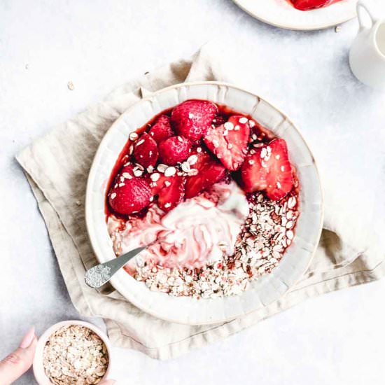 Pan Roasted Strawberries - Recipe photo by The Green Creator
