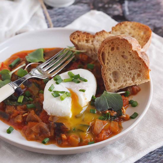 Poached eggs - Recipe photo by Dzi