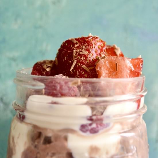 Black Forest Bircher - Recipe photo by Fiona Kennedy