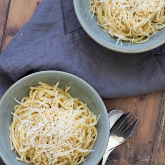 15-minute Garlic Butter Pasta - Recipe photo by alwaysusebutter