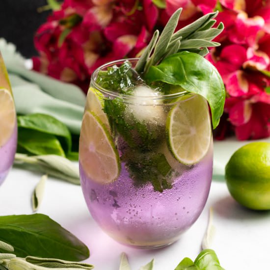 Summer Herb Keto Gin and Tonic - Recipe photo by afullliving