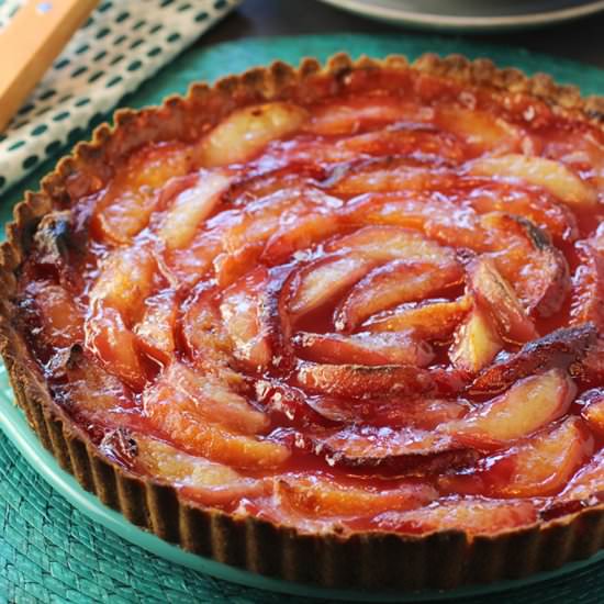 Peach tart - Recipe photo by Food Gal