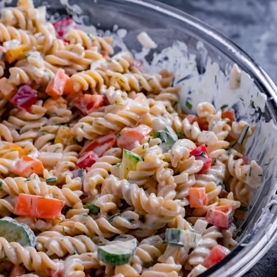 Vegan Ranch Pasta Salad - Recipe photo by Zardyplants