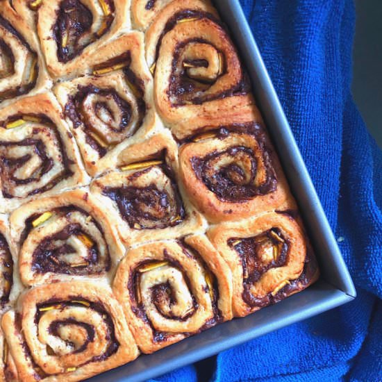 Mango Nutella Dessert Rolls - Recipe photo by skaiwar