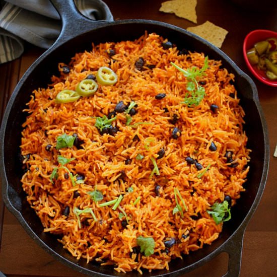 Puerto Rican Rice and Beans - Recipe photo by Madhus Everyday Indian