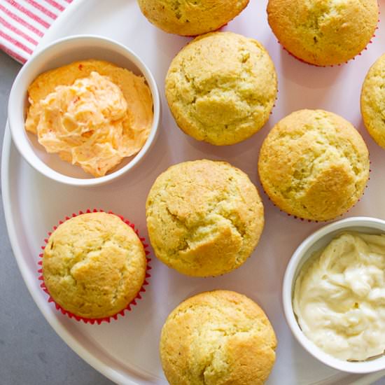 Cornbread Muffins & Flavored Butter - Recipe photo by House of Elyn Ryn