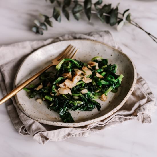 Stir-Fried Chinese Pea Shoots - Recipe photo by dayslikelaura